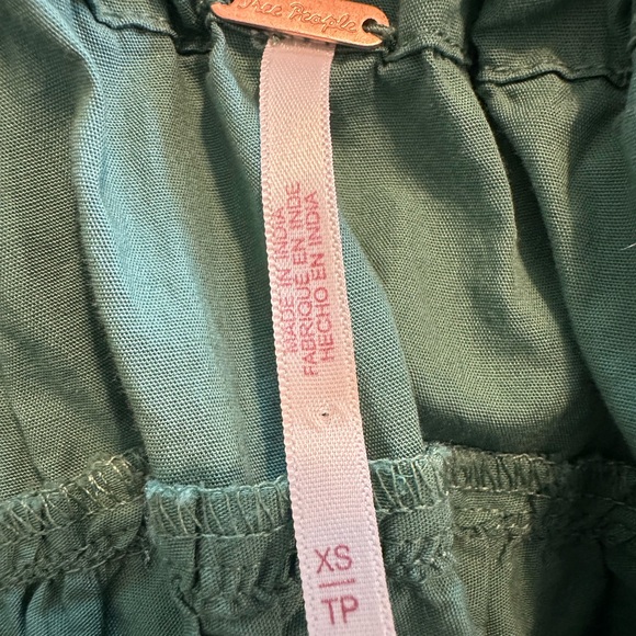 FREE PEOPLE Boho Green Maxi Skirt - Picture 9 of 9